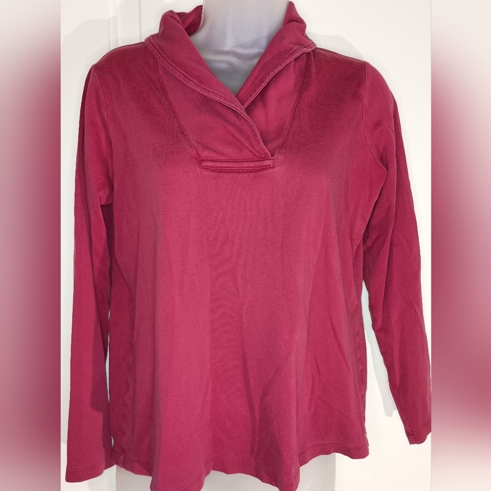2 FOR $30 L.L BEAN Classic Elegance - Timeless Red Long-Sleeved Shirt(#1,145)